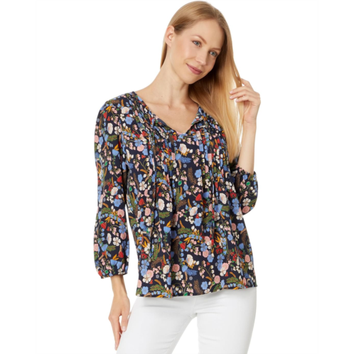 Womens Tommy Hilfiger Floral Pintuck Blouse