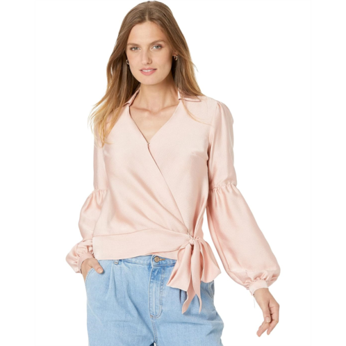 Michael Michael Kors Hammered Stain Wrap Top