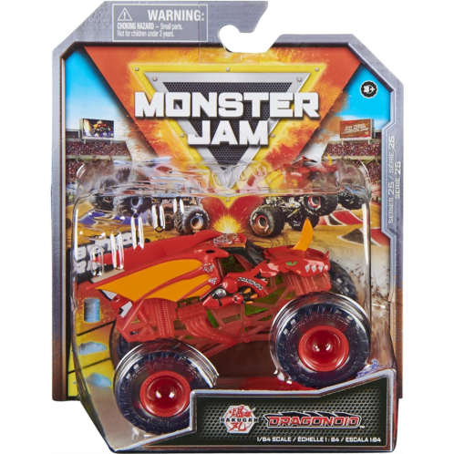 Monster Jam 2022 Spin Master 1:64 Diecast Truck with Bonus Accessory: See-Thru Crew Dragonoid