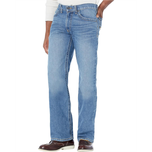 Mens Ariat Rebar M4 Low Rise DuraStretch Edge Bootcut Jeans in Ventura