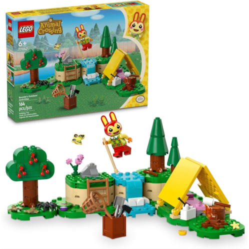 LEGO Animal Crossing Bunnies Outdoor Activities Buildable Creative Playset for Kids, Includes Video Game Toy Rabbit Minifigure and Tent, Animal Crossing Toy for Girls and Boys Age