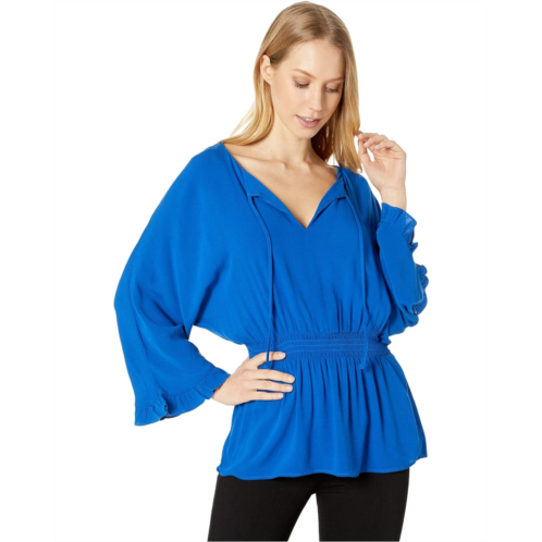 Steve Madden Smock with You Rayon Crepe Dolman with Smocked Waist