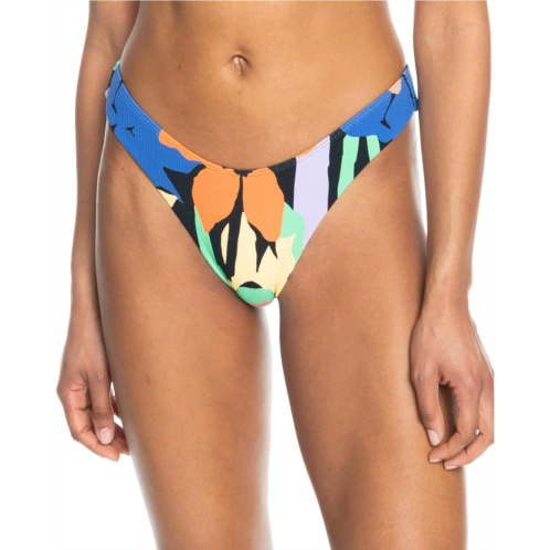 Roxy Color Jam Cheeky High Leg Bikini Bottoms