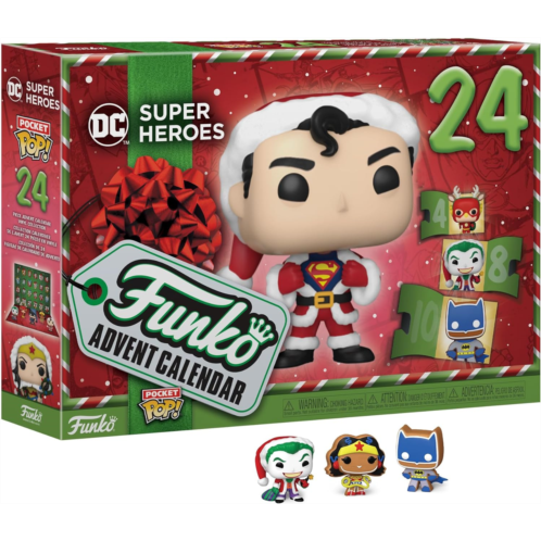 Funko Pop! Advent Calendar - DC Super Heroes 2023, 24 Pocket Pop! Vinyl Figures