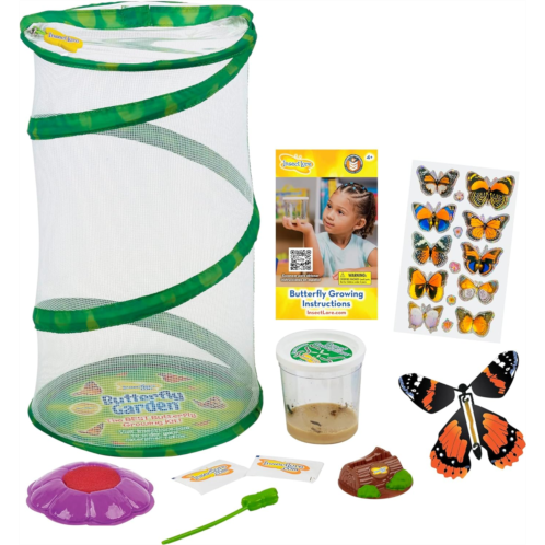 Insect Lore Butterfly Mini Garden Gift Set with Live Cup of Caterpillars - Life Science & STEM Education - Best Birthday Gift, for Boys & Girls Age 4 5 6 7 8 Years Old