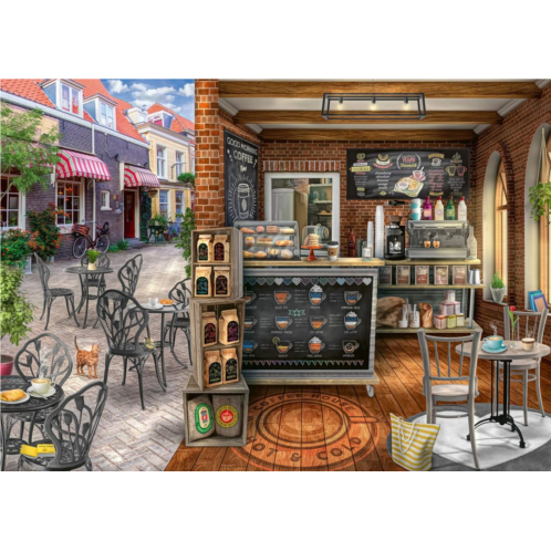 Ravensburger Quaint Cafe 1000 Piece Jigsaw Puzzle for Adults - 16805 - Every Piece is Unique, Softclick Technology Means Pieces Fit Together Perfectly