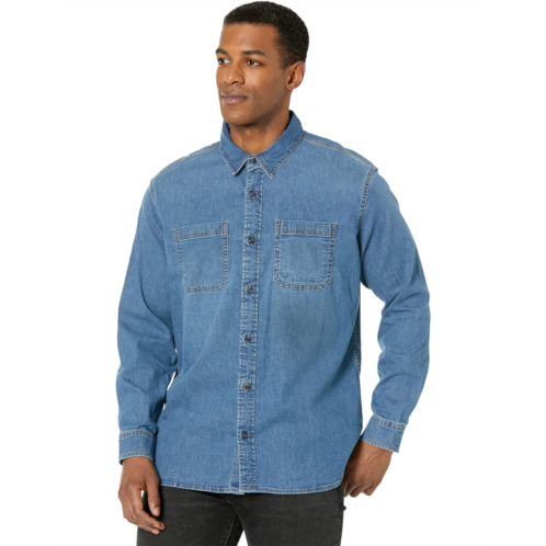 L.L.Bean Mens LLBean BeanFlex Denim Shirt Traditional Fit