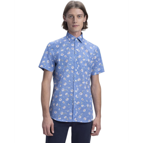 BUGATCHI Orson Floral Print Short Sleeve Shirt