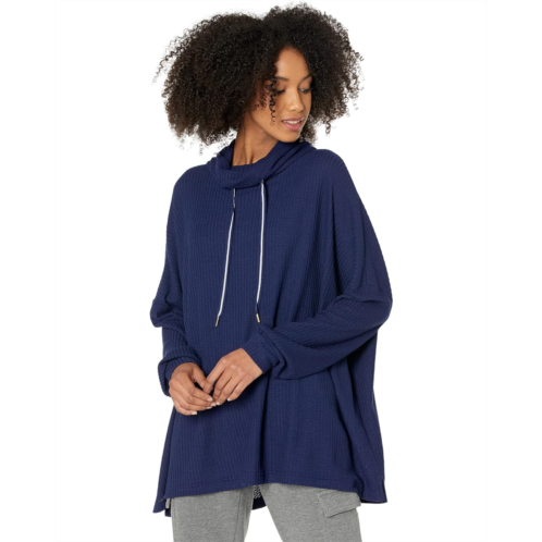 Womens Honeydew Intimates Lounge Pro Brushed Waffle Pullover