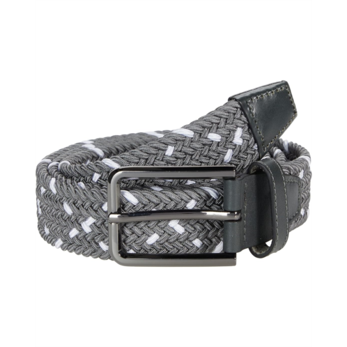 Johnston & Murphy Leather Woven Belt