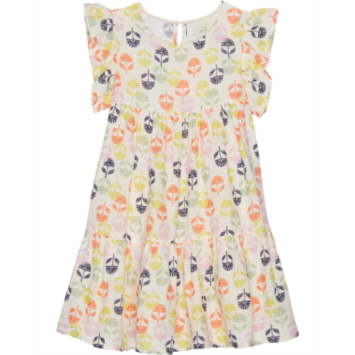 PEEK Folk Flower Print Dress with Shine (Toddler/Little Kids/Big Kids)