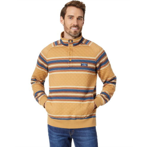 L.L.Bean Mens LLBean Quilted Sweatshirt Stripe