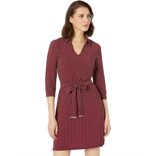 Tommy Hilfiger Houndstooth Jersey Shirtdress