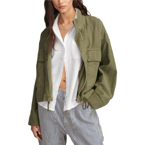 Lucky Brand Utility Cropped Trench Jacket