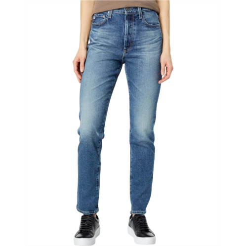 AG Jeans Alexxis High-Rise Vintage Slim Straight in 14 Years Mentor