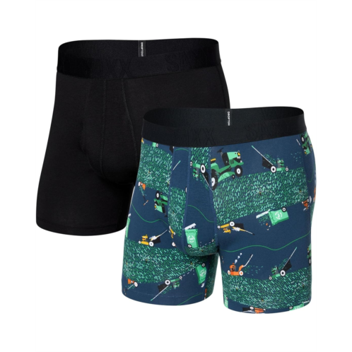 SAXX UNDERWEAR Droptemp Cooling Cotton Boxer Brief Fly 2-Pack