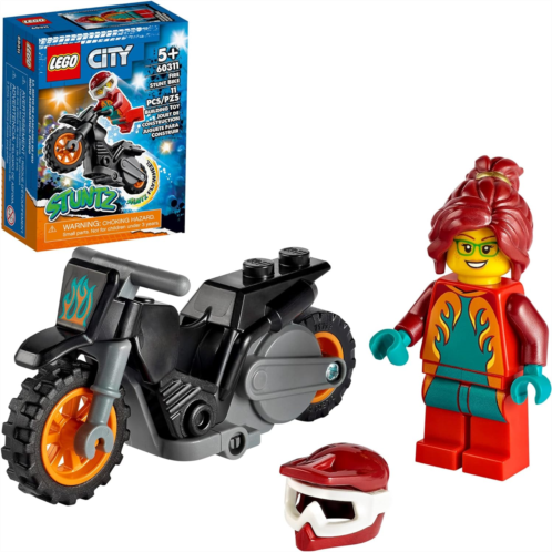 LEGO City Fire Stunt Bike 60311 Building Kit; Fun, Cool Toy for Kids (11 Pieces)