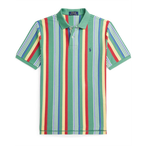 Polo Ralph Lauren Kids Striped Cotton Mesh Polo Shirt (Big Kid)