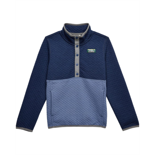 L.L.Bean LLBean Quilted Snap 1/4 Pullover (Little Kids)