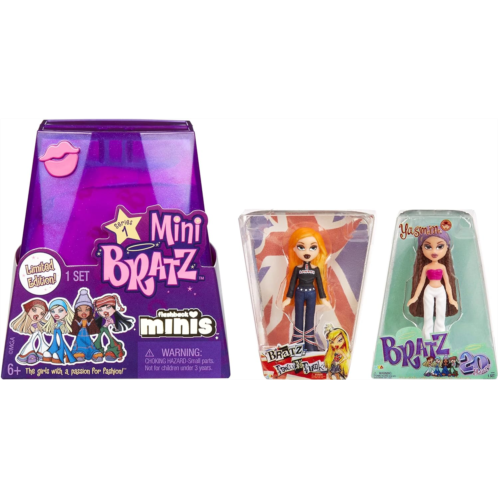 MGAs Miniverse Bratz Minis - 2 Bratz Minis in Each Pack, Blind Packaging Doubles as Display, Y2K Nostalgia, Collectors Ages 6 7 8 9 10+