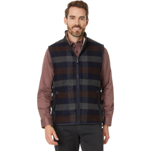 Mens Johnston & Murphy Plaid And Sherpa Vest