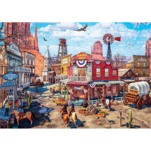 Buffalo Games - Country Life - Old Western Town - 500 Piece Jigsaw Puzzle