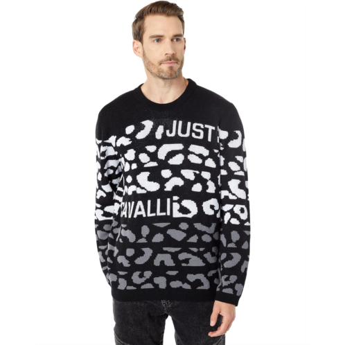 Just Cavalli Crew Neck Pullover with Logo