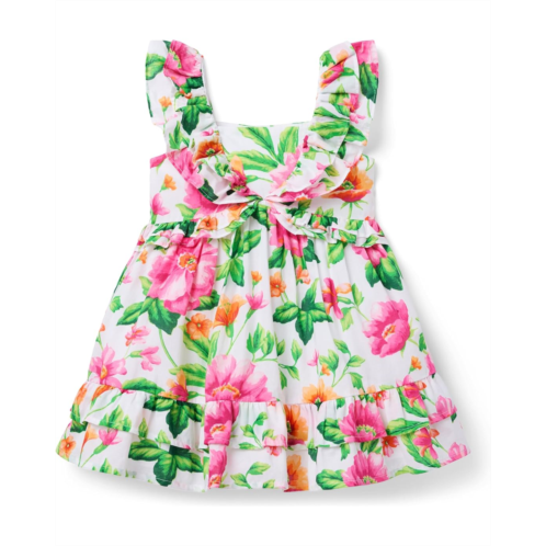 Janie and Jack Girls Multi Floral Dress (Toddler/Little Kid/Big Kid)