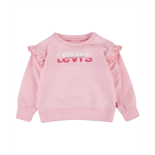 Levi  s Kids Ruffle Crew Sweatshirt (Infant)