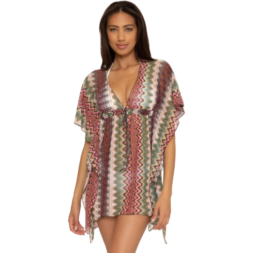 Womens BECCA Antigua Crochet Tunic Cover-Up