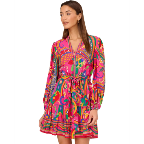 Adrianna Papell Printed Short Dress