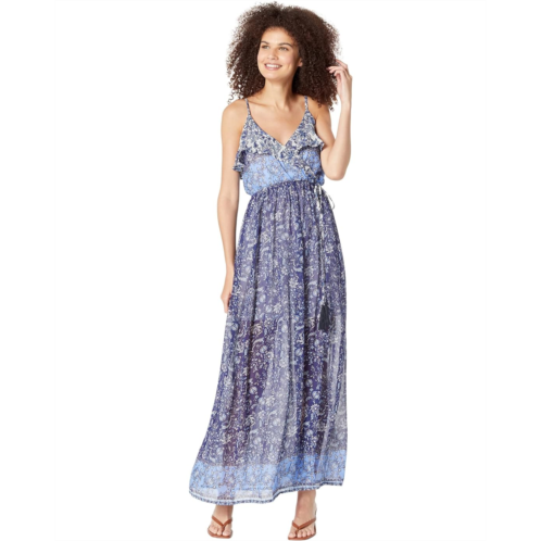 Miss Me Ruffle Slit Maxi Dress