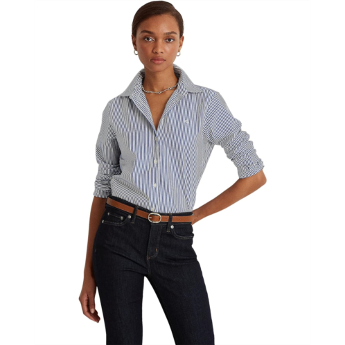 POLO Ralph Lauren Womens LAUREN Ralph Lauren Long Sleeve Button Front Shirt