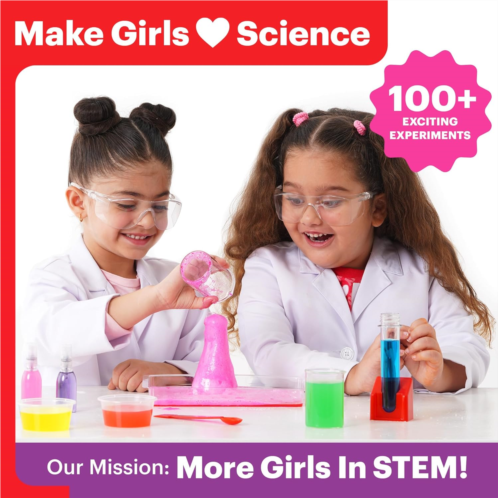 Doctor Jupiter Girls First Science Experiment Kit for Kids Ages 4-5-6-7-8 Birthday Gift Ideas for 4-8 Year Old Girls STEM Learning & Educational Toys