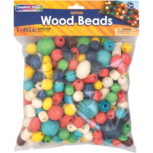 PACON Creativity Street Wood Beads, 1-lb. (AC6116)