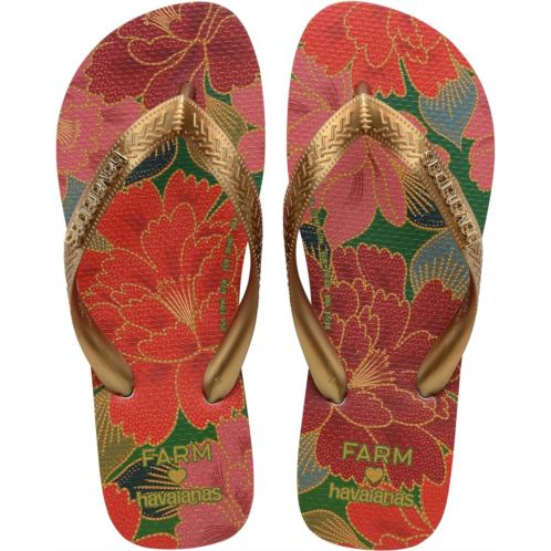 Womens Havaianas FARM RED FLORALS SANDAL