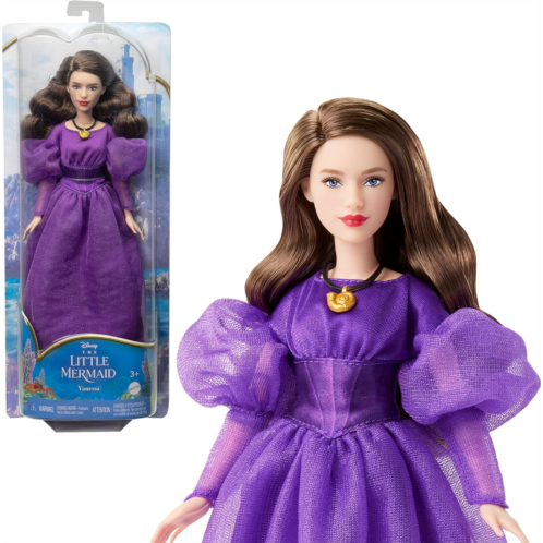 Mattel Disney The Little Mermaid Vanessa Fashion Doll in Signature Purple Dress, Toys Inspired by The Movie
