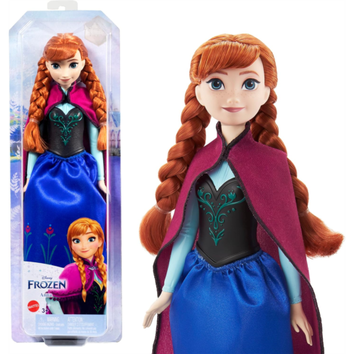 Mattel Disney Frozen Anna Fashion Doll & Accessory, Signature Look, Toy Inspired by the Movie Mattel Disney Frozen