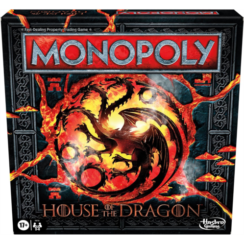 Monopoly House of the Dragon Edition Board Game Based on the Hit TV Series Ages 17 and Up 2 to 6 Players Strategy Games (Amazon Exclusive)