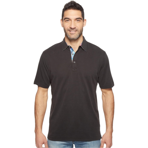 Mens BUGATCHI F6 Short Sleeve Three-Button Shirt