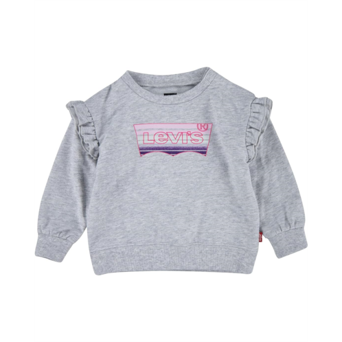 Levi  s Kids Ruffle Crew Sweatshirt (Toddler)