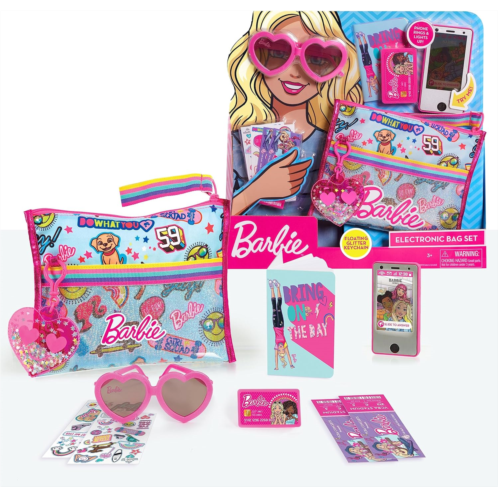 Barbie Electronic 10-Piece Purse Set, Kids Toys for Ages 3 Up by Just Play
