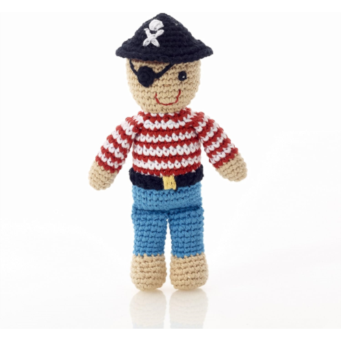 Pebble Fair Trade Hand Made PlushToy - Pirate Rattle
