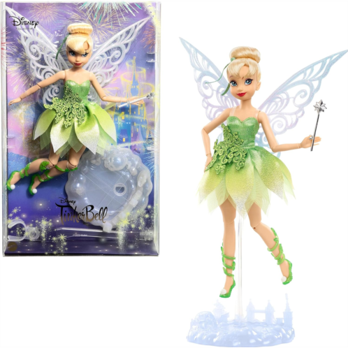 Mattel Disney Toys, Tinker Bell Collector Doll with Wings to Celebrate Mattel Disney 100 Years of Wonder, Inspired by Mattel Disney Movie