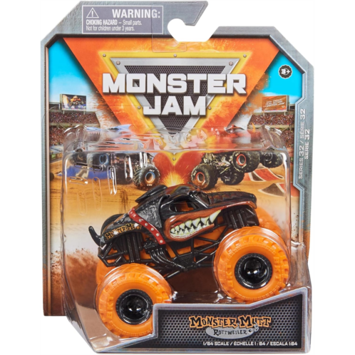 Monster Jam 2023 Spin Master 1:64 Diecast Truck Series 32 Ruff Crowd Monster Mutt Rottweiler