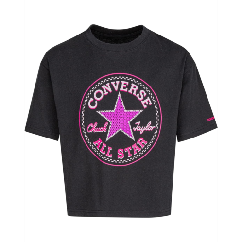 Converse Kids Star Faux Sequin Boxy Tee (Big Kids)