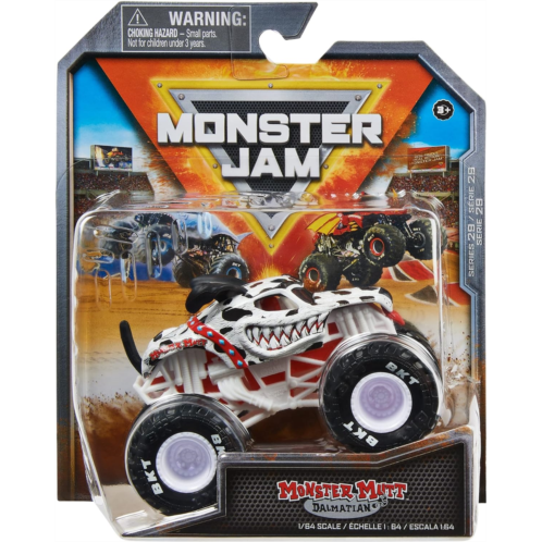 Monster Jam 2023 Spin Master 1:64 Diecast Truck Series 29 Ruff Crowd Monster Mutt Dalmatian