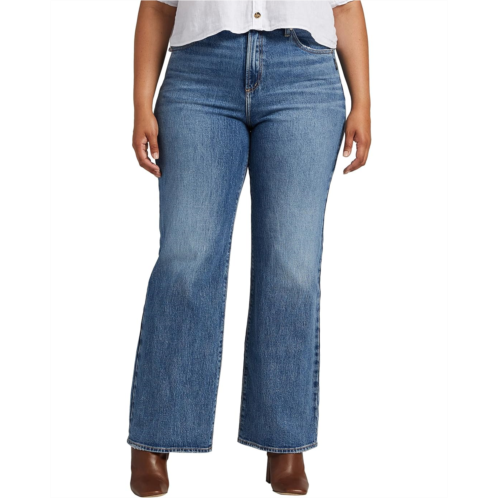 Silver Jeans Co. Plus Size Highly Desirable High-Rise Trouser Leg Jeans W28918RCS398
