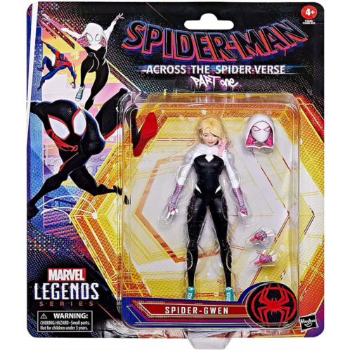 Marvel Legends Series Spider-Man Across The Spider-Verse Spider-Gwen 6-Inch Action Figure Toy, 4 Accessories