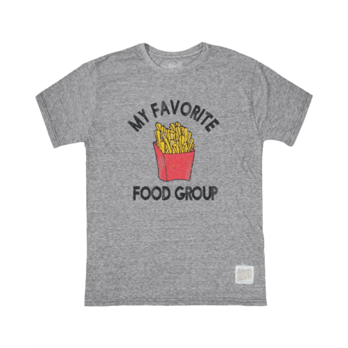 The Original Retro Brand Kids Tri-Blend Favorite Food Group French Fries Crew Neck Tee (Big Kids)